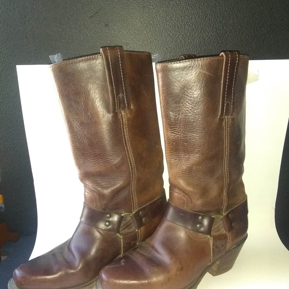 Frye Women's Brown Leather Cowboy Boots 6.5 B